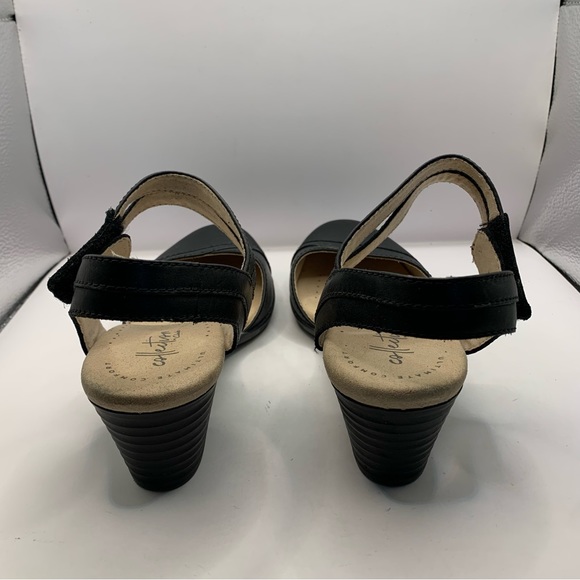 Clarks Women's Valarie Rally Mary Jane Pump Black Leather size 7.5M 031524 - Picture 5 of 10